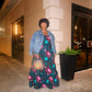 Kaibeh's African Print Maxi Dress Collection- Size:One Size Fits L - 2XL