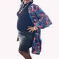 Ade's Ankara  Reversible Jacket with Two Sided Belt