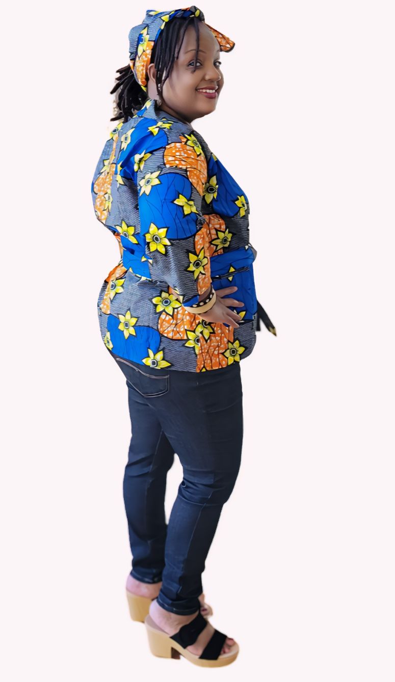 Frannie's Ankara Short Kimono Jacket Collection -Print A