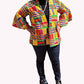 Yahden Women Ankara Short Reversible Kimono Jacket with Side POCKETS-Print A