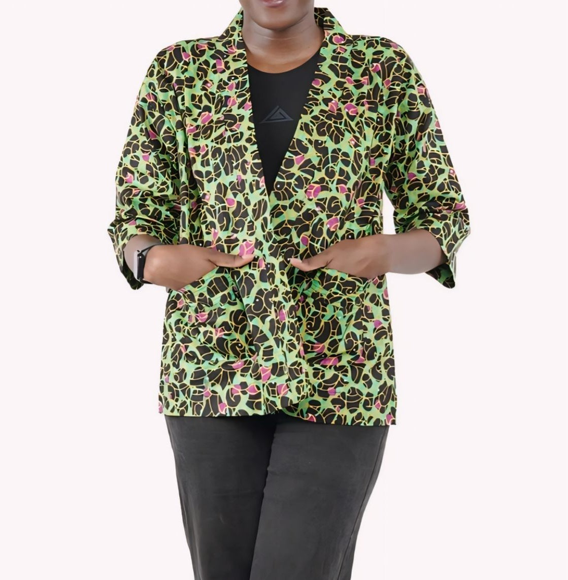 Frannie's Ankara Short Kimono Jacket Collection -Print B-E