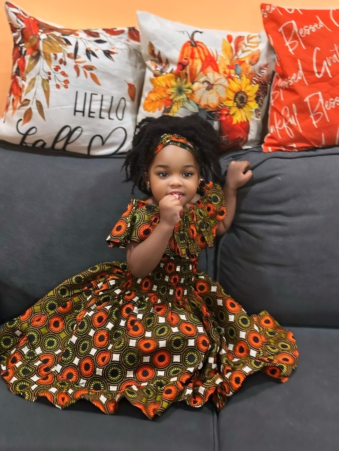 Abena's African Print Dress for Girls