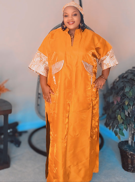 Casy's Duchess Silk Boubou-Color A