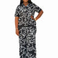 Yatta-Zoe Luxury Two Piece Pant Suit-Print A