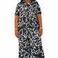 Yatta-Zoe Luxury Two Piece Pant Suit-Print A