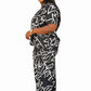 Yatta-Zoe Luxury Two Piece Pant Suit-Print A