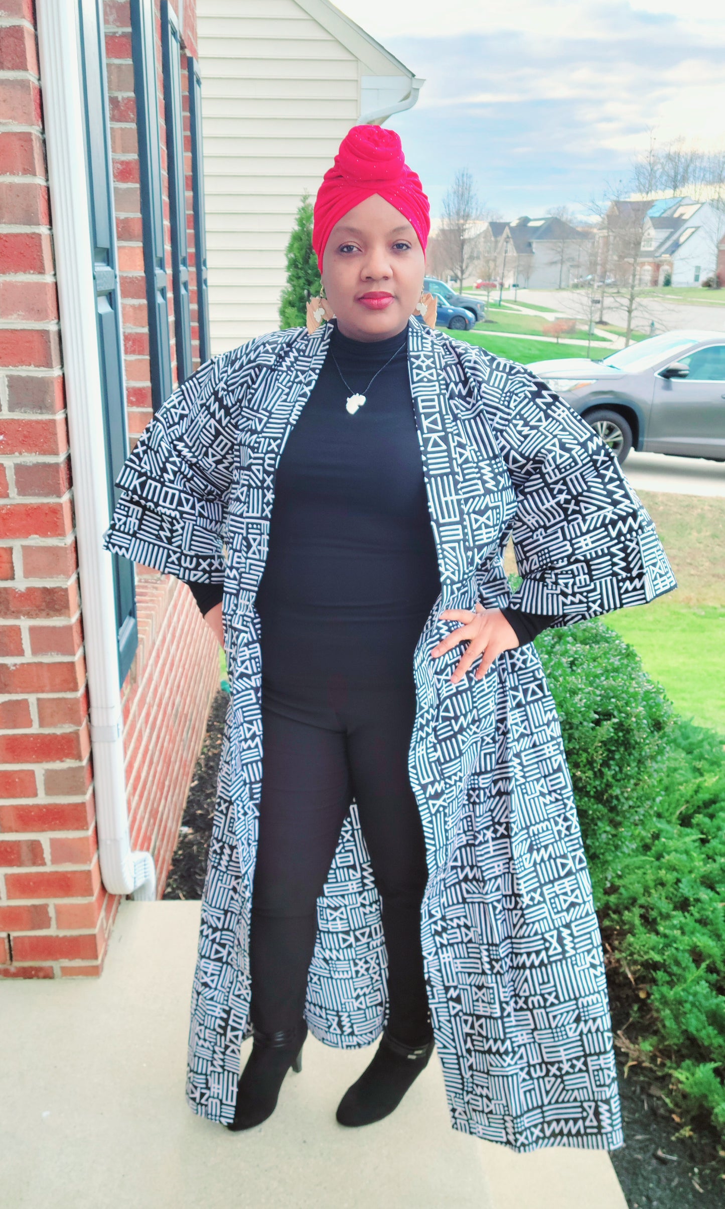 Ade's African Kimono Collection For Women with BIG POCKETS | Plus Size Kimono | Oversized Ankara Jacket | Mudcloth Tops | Bohemian Kimono Boho