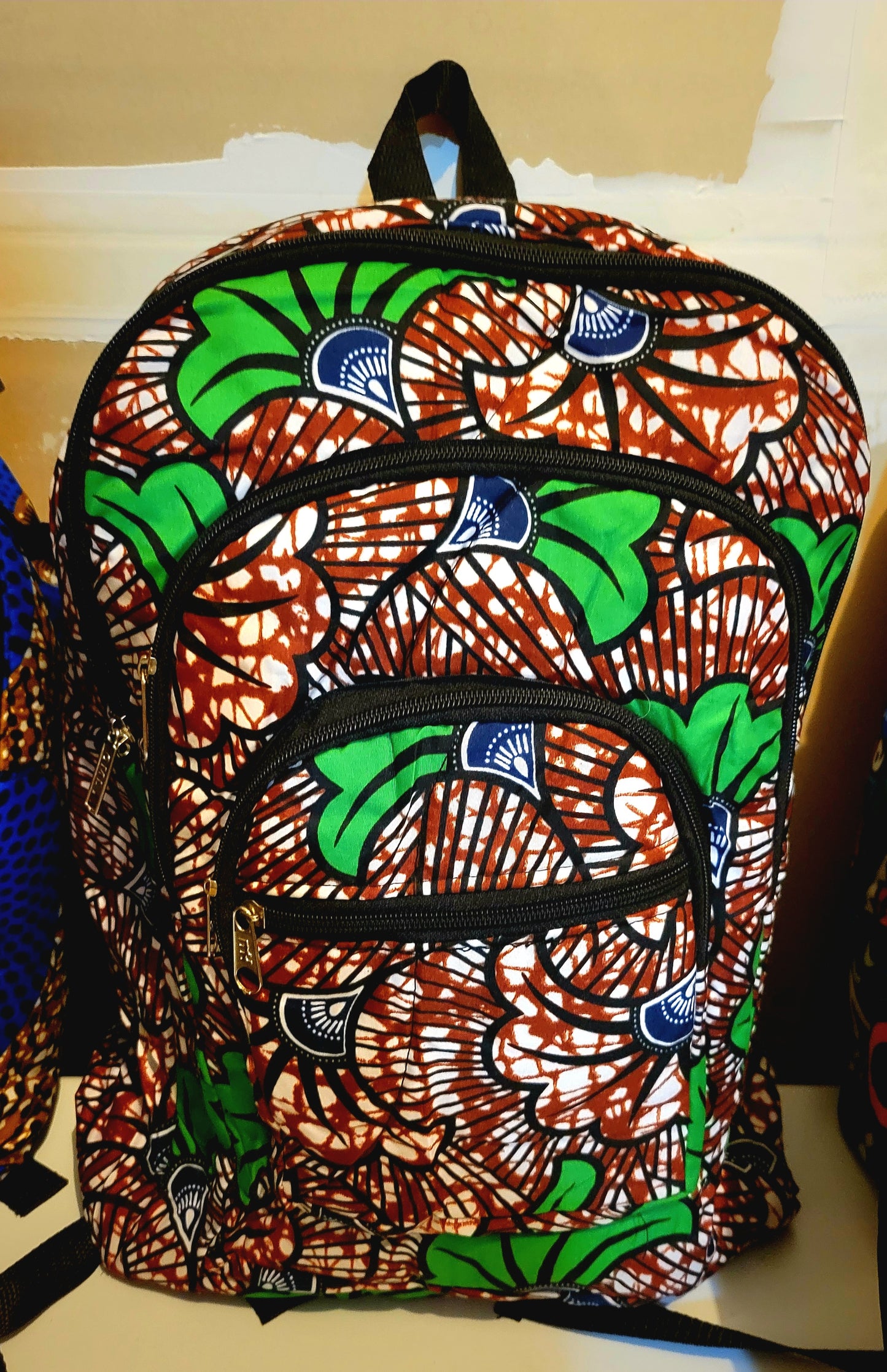 Handmade African Print Back Packs