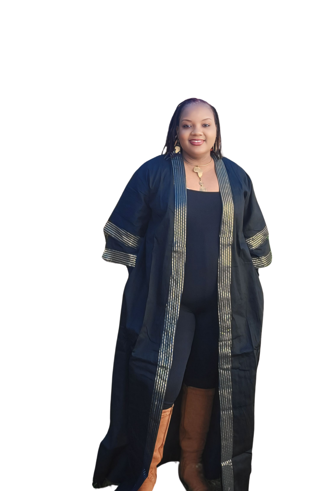 Ade's African Kimono Duster- Print C