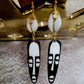 The Maasai Princess Bone Mask and Shell Earrings