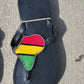 Yellow Red Green maasai beaded sandals
