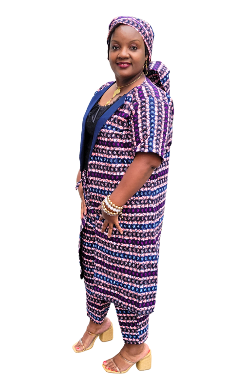 Yatta's Two Piece Ankara Pant Suit Set