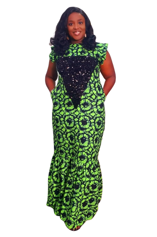 The Empress Luxury Ankara Dress