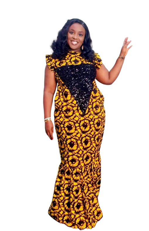 The Empress Luxury Ankara Dress