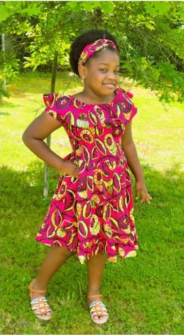 Abena's African Print Dress for Girls