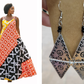Zawadi Pan-African Maxi Dress-C + Yah'den Women Aluminum Earrings Collection