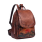 Blanche Luxury Leather Backpack for Women - Vintage Floral Embossed Laptop Backpack for Women, Travel & Work Bag with Adjustable Straps