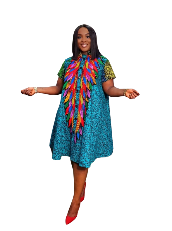 La Reine Luxury Ankara Dress