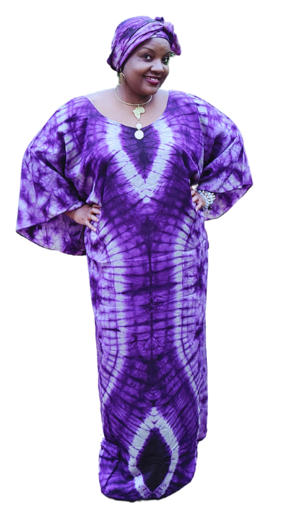 Luxury Tie Dyed Kaftan Dress