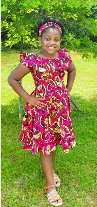 Abena's African Print Dress for Girls