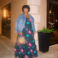 Kaibeh's African Print Maxi Dress Collection- Size:One Size Fits L - 2XL