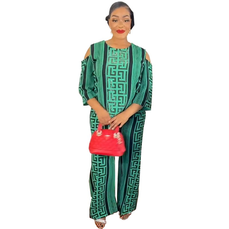 African suit, African 2 piece wide leg pants, African outfit, african pants,African clothing