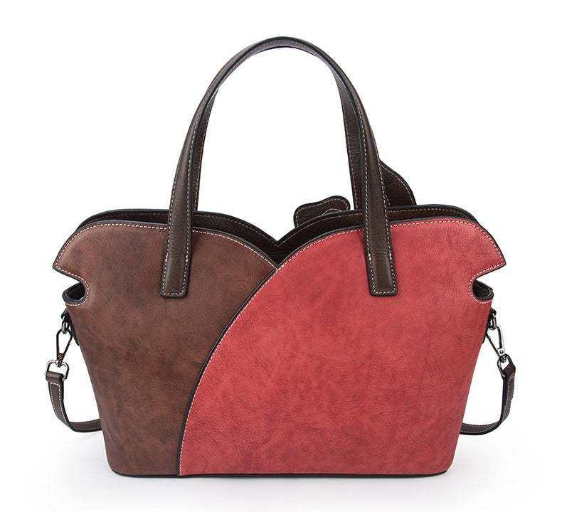 Ade's Fall Floral Genuine Leather Women Handbag