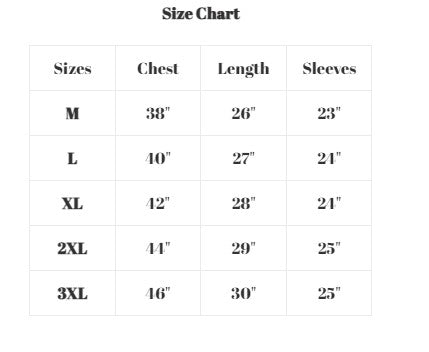 SIZE CHARTS