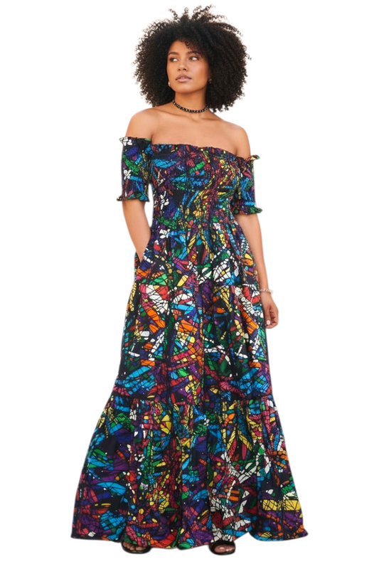 Nia Radiance Everyday Maxi Dress-Print A
