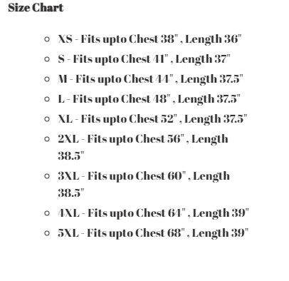 SIZE CHARTS