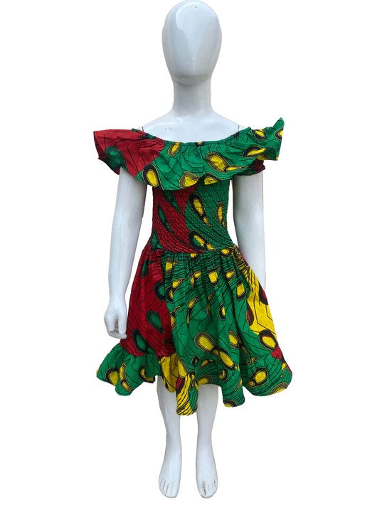 Abena's African Print Dress for Girls