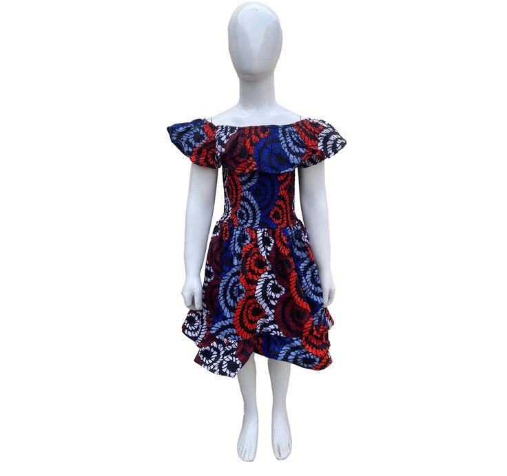 Abena's African Print Dress for Girls