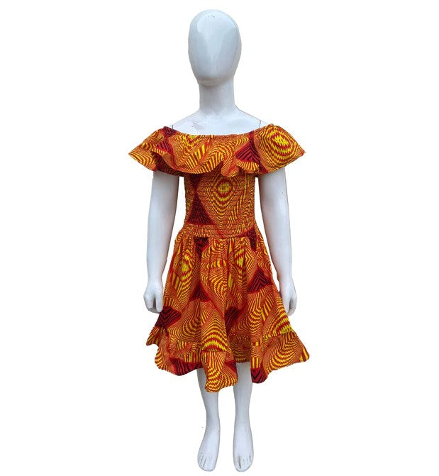 Abena's African Print Dress for Girls