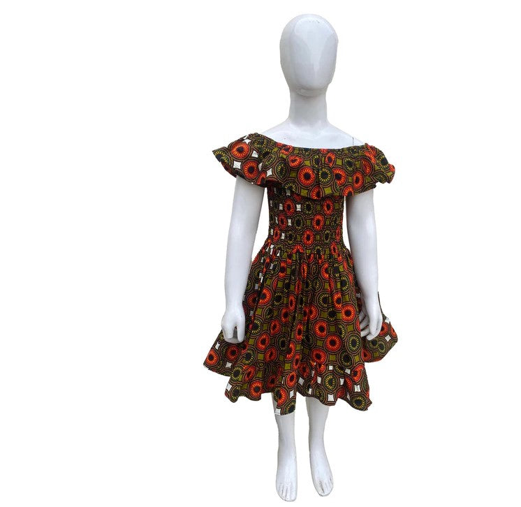 Abena's African Print Dress for Girls