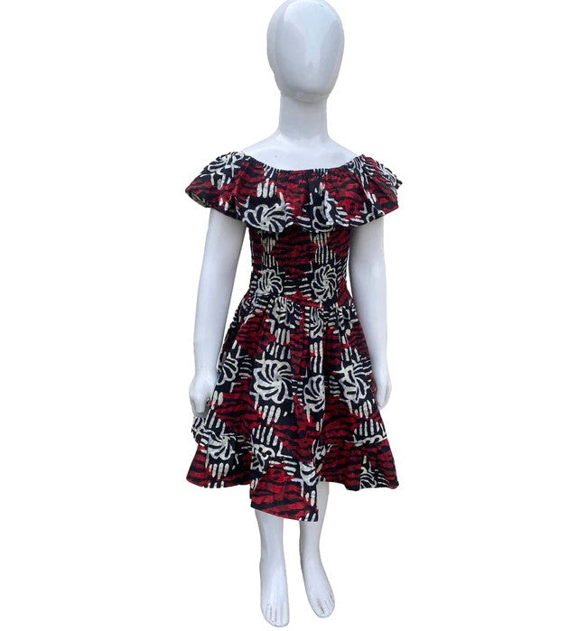 Abena's African Print Dress for Girls