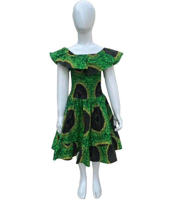 Abena's African Print Dress for Girls