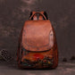 Blanche Luxury Leather Backpack for Women - Vintage Floral Embossed Laptop Backpack for Women, Travel & Work Bag with Adjustable Straps