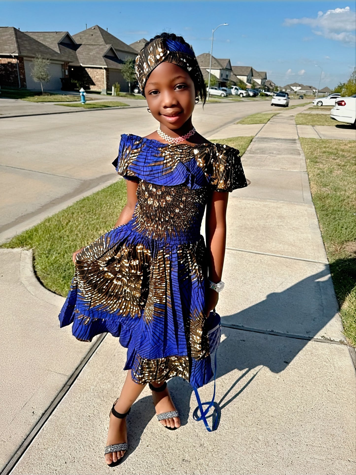 Abena's African Print Dress for Girls