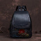 Blanche Luxury Leather Backpack for Women - Vintage Floral Embossed Laptop Backpack for Women, Travel & Work Bag with Adjustable Straps