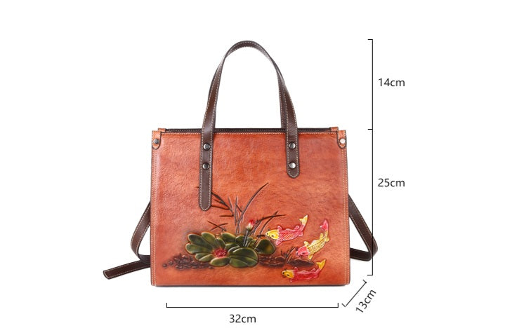 Elise Vintage Genuine Leather Women Handbag