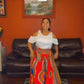 Traditional Print Maxi Skirts (Dashiki)