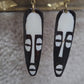 The Maasai Princess Bone Mask and Shell Earrings