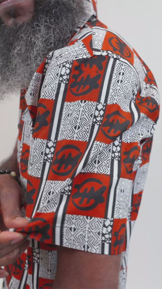Men's Gye Nyame Short-Sleeve Shirt