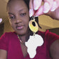 Brass, Bone & Shell Earrings-Kaibeh