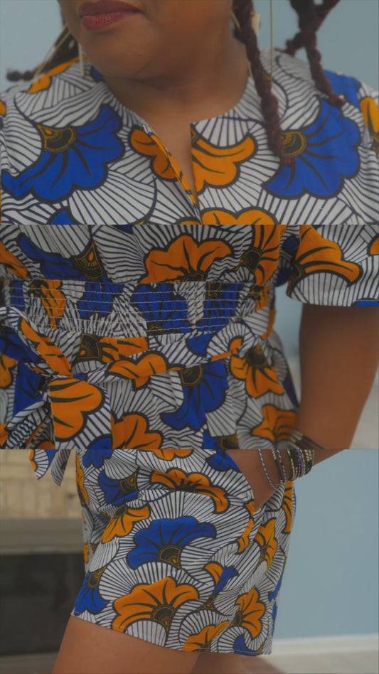 Nyota Ankara Summer Romper