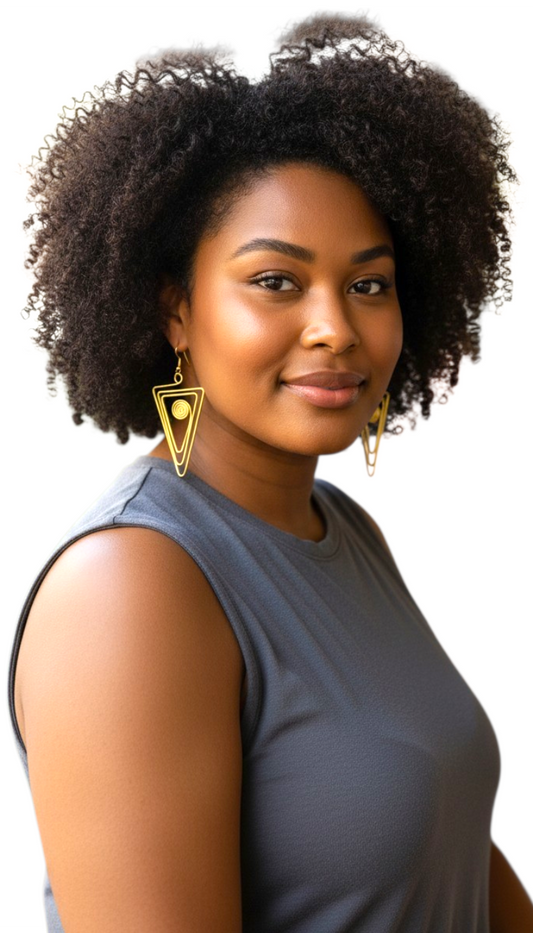 IMANI BALANCE BRASS EARRINGS