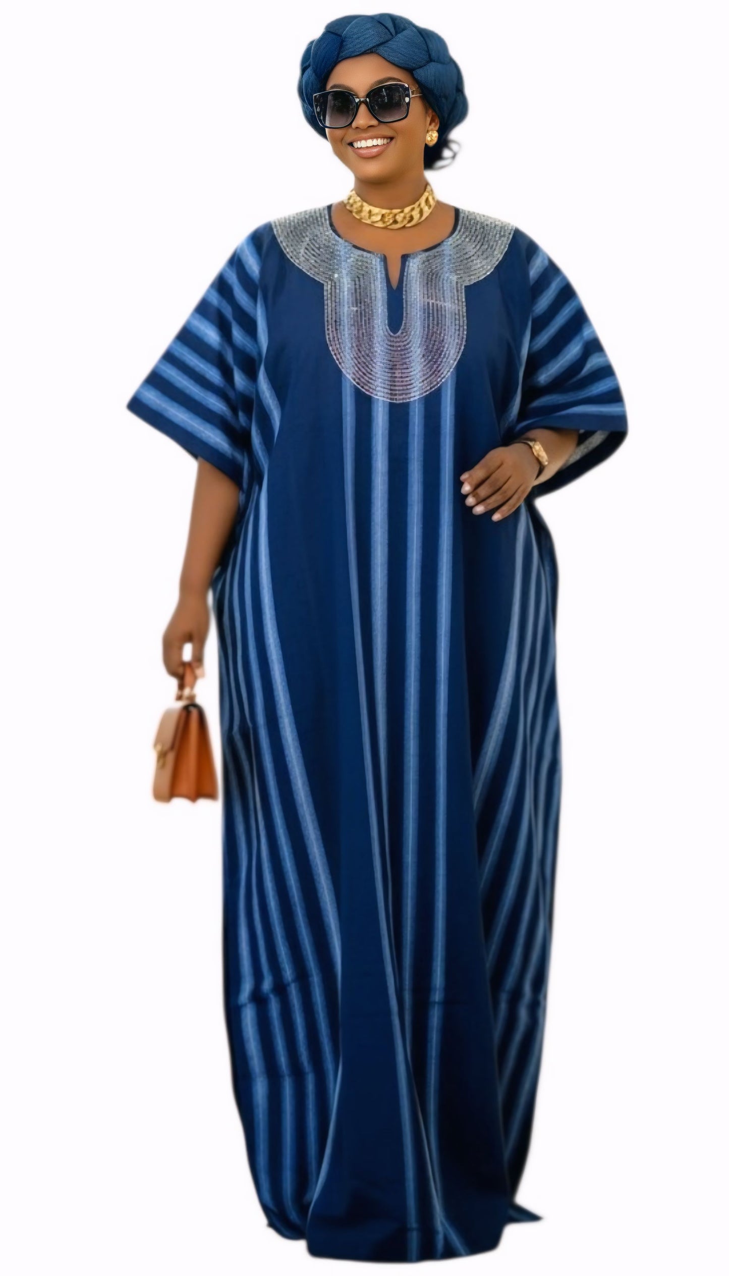 Makeda Midnight Majesty Kaftan – Luxury Rich Auntie Collection