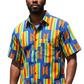 Togar Men's African Print Button-Up Shirt