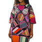 Yahden Women’s Luxury Patched Dress – Mikado Fabric with Aso Oke & Embroidery