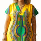 Frannie's Dashiki Shift Dress – Handmade Afrocentric Comfort Dress Print B